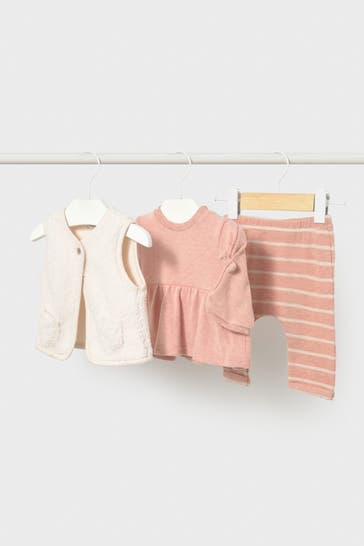 MAYORAL Set: Longsleeve, Weste und Leggings