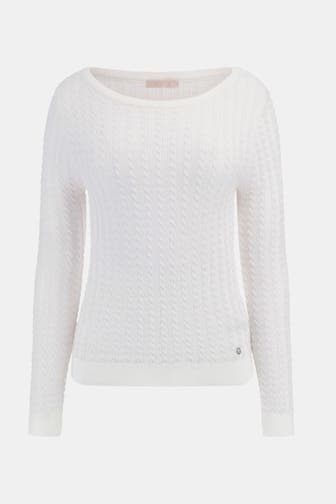 GUESS Strickpullover 'Josie' weiß