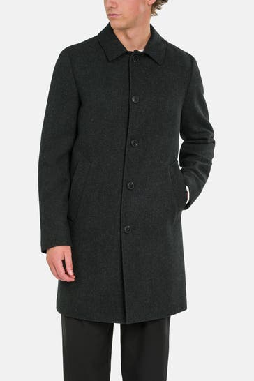 MARC O'POLO Wollmix-Mantel dunkelgrau