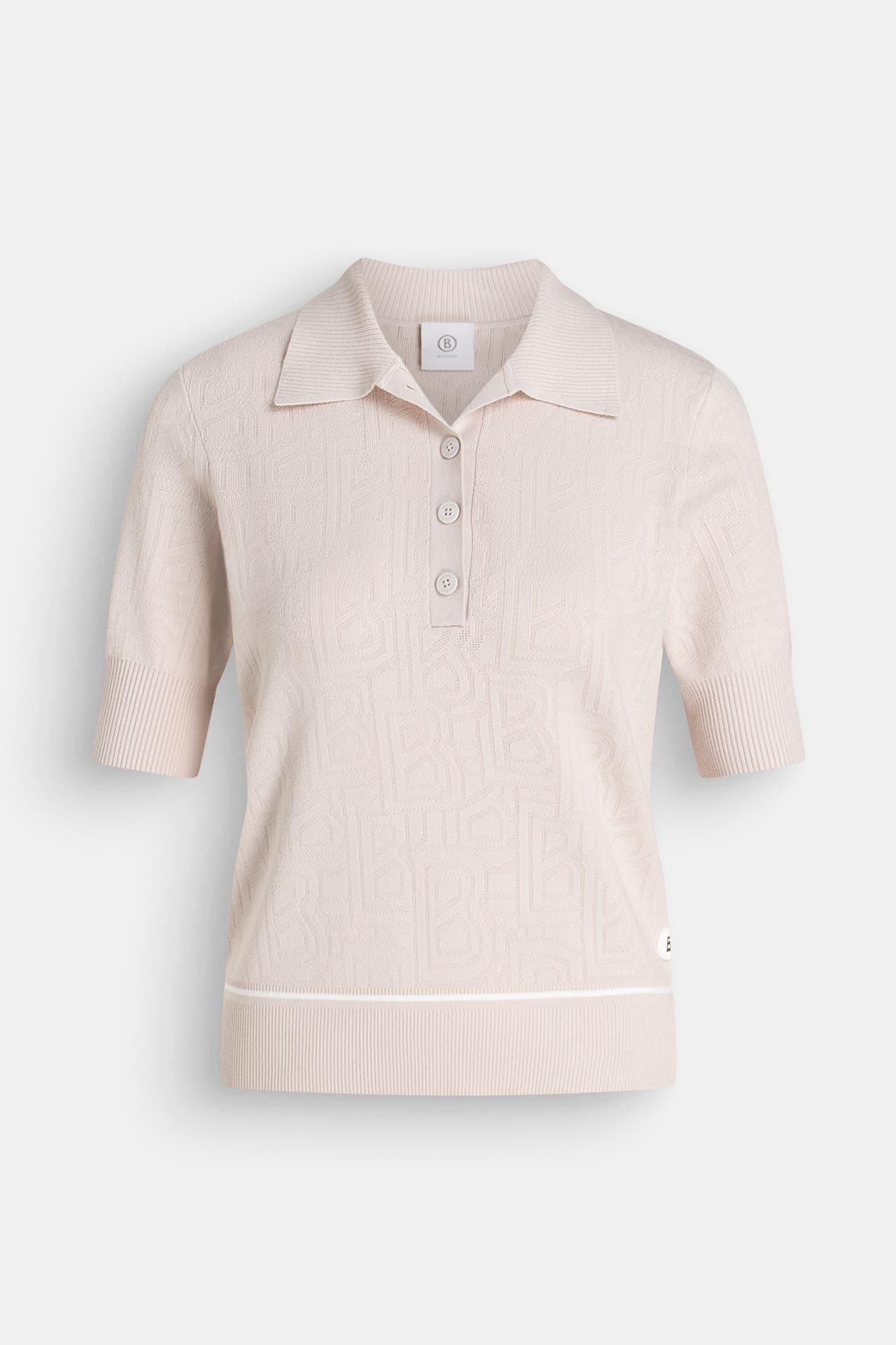BOGNER Strick-Polo-Shirt 'Maia' creme, Bild 1
