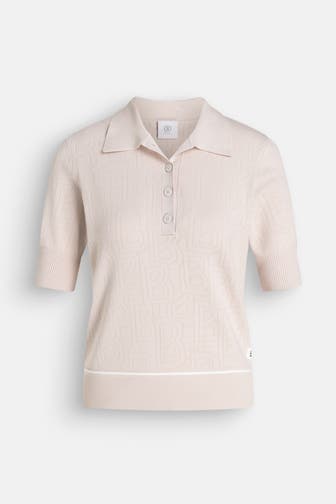 BOGNER Strick-Polo-Shirt 'Maia' creme