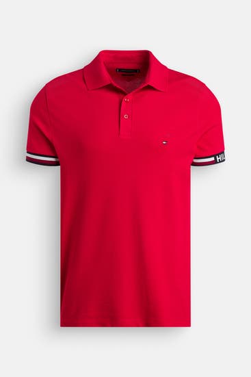 TOMMY HILFIGER - Polo-Shirt rot