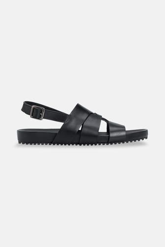 GORDON & BROS Leder-Sandalen 'Darwyn' schwarz