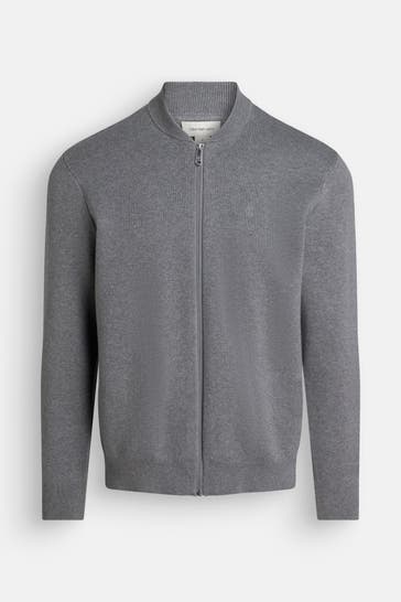 CALVIN KLEIN Strickjacke grau