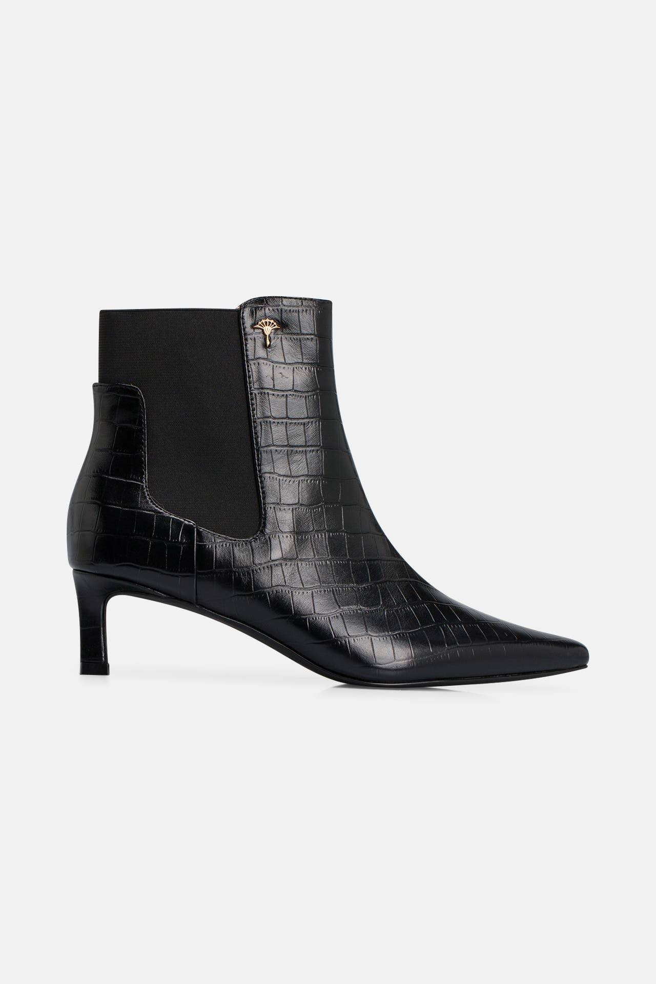 JOOP! Leder-Stiefeletten 'Coccodrillo Tia' schwarz, Bild 1