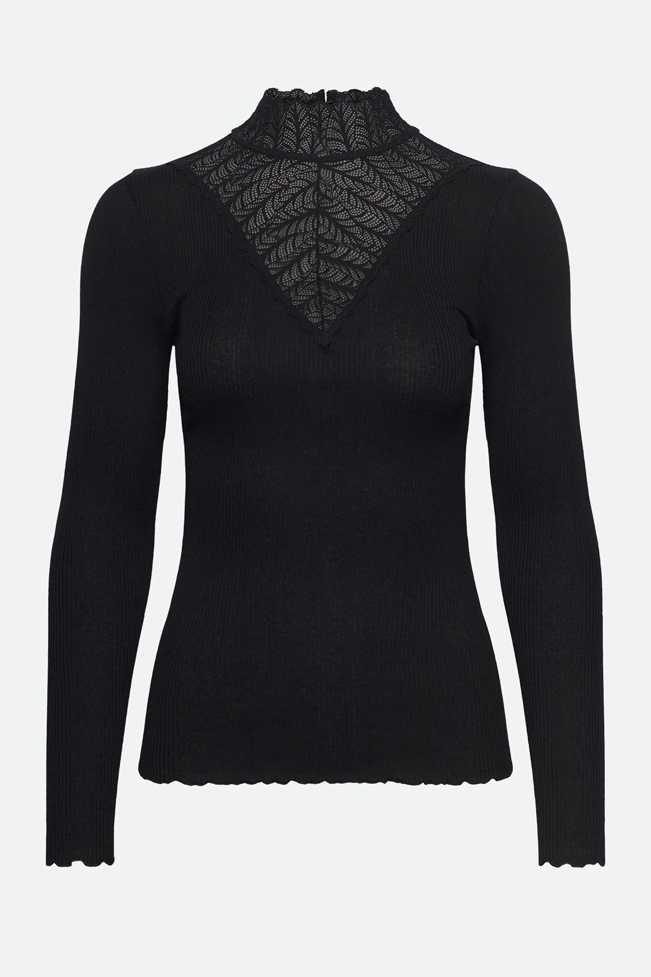 ROSEMUNDE Seidenmix-Longsleeve schwarz, Bild 1