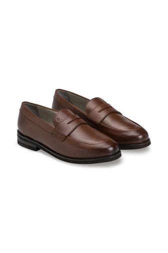 STRELLSON Leder-Loafer 'Jones' braun