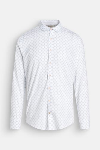 COLOURS & SONS Casual-Hemd weiß gemustert