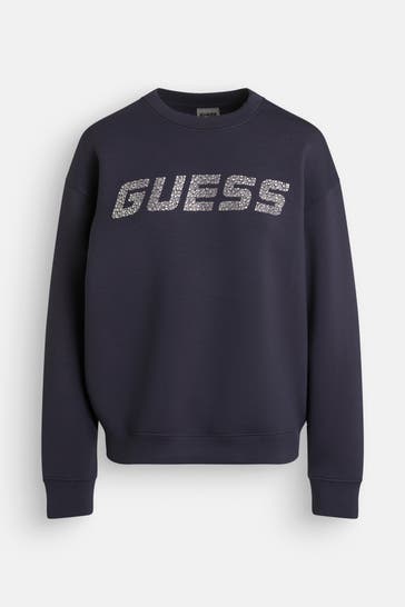 GUESS Sweater 'Cecilia' nachtblau
