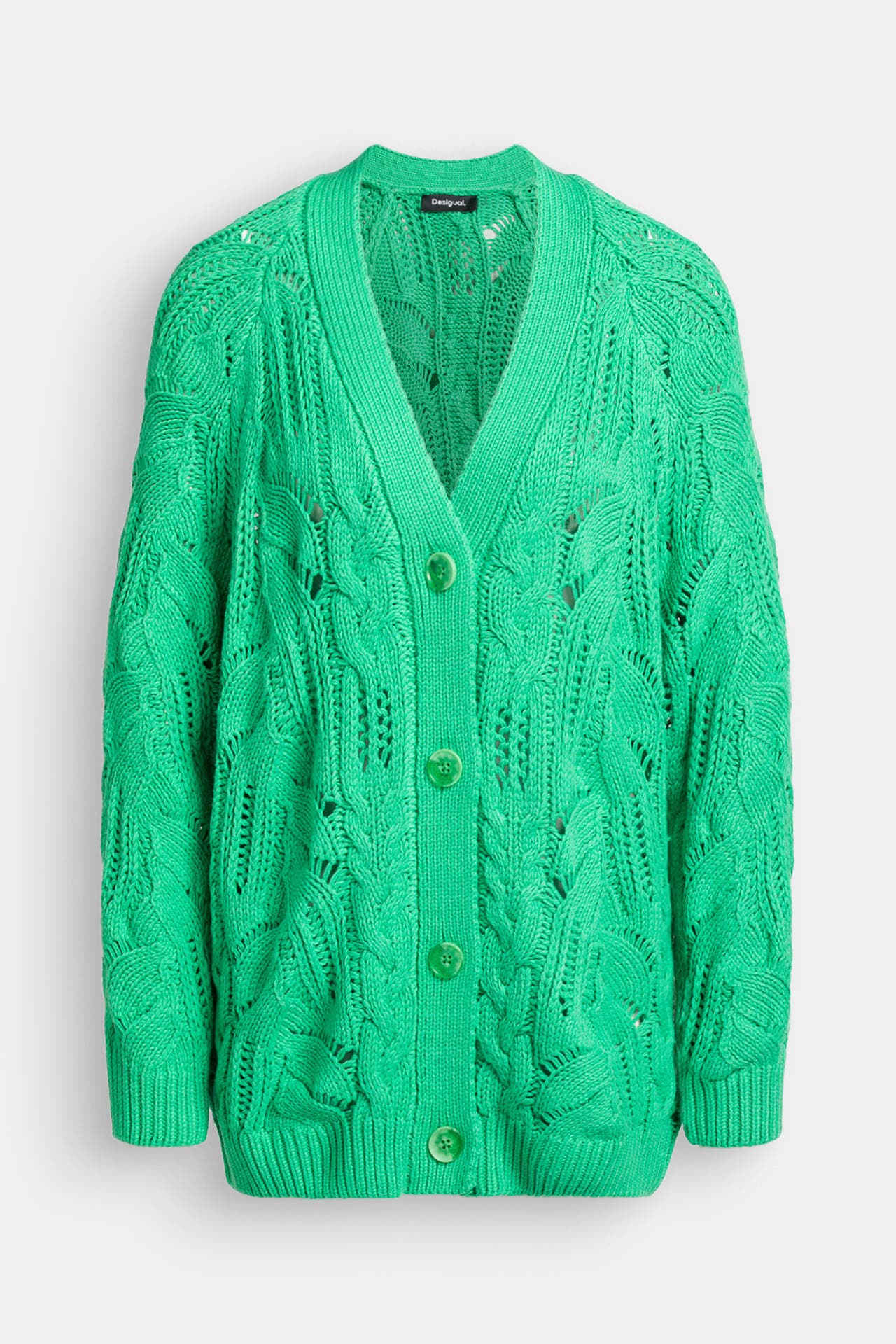 DESIGUAL Strickjacke neongrün, Bild 1