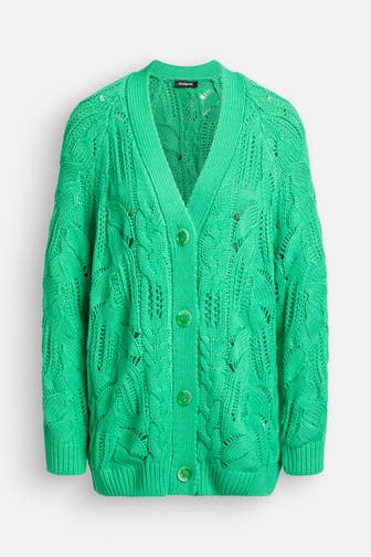 DESIGUAL Strickjacke neongrün
