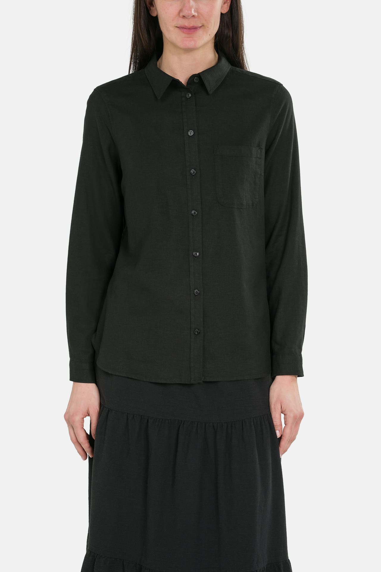 PART TWO Leinenmix-Bluse 'Kivas' schwarz, Bild 1