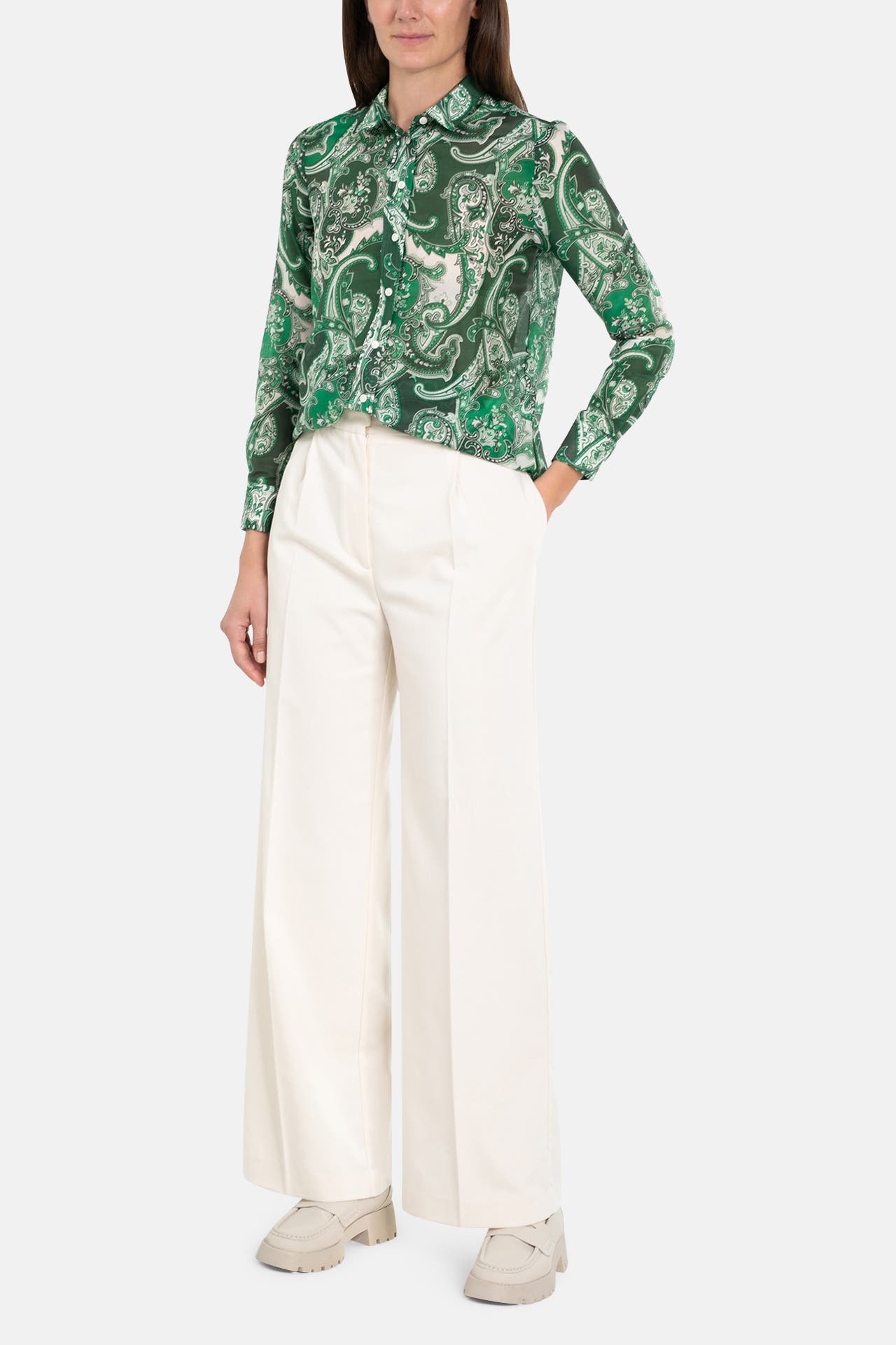 GANT Seidenmix-Bluse gemustert, Bild 1