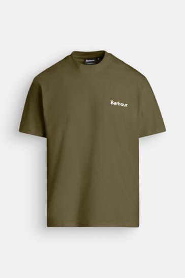 BARBOUR T-Shirt 'Camber' oliv