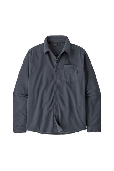 PATAGONIA Fleece-Overshirt graublau