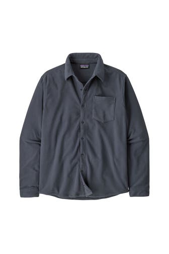 PATAGONIA Fleece-Overshirt graublau