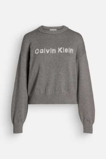 CALVIN KLEIN Strickpullover grau