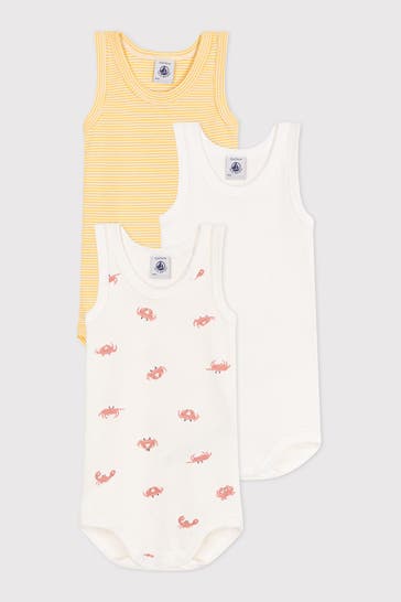 PETIT BATEAU 3er-Pack Bodies mehrfarbig