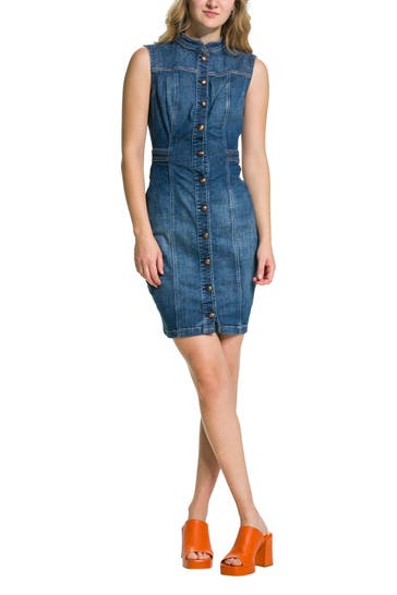 GUESS Jeanskleid 'Marissa' blau