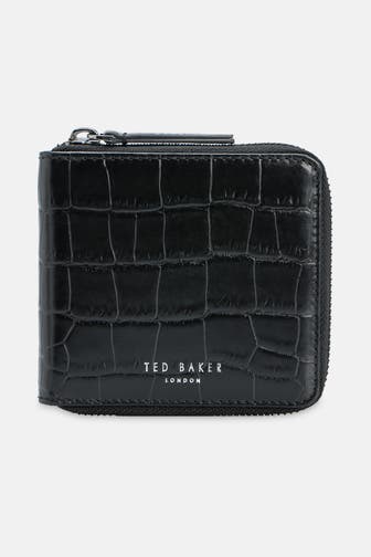 TED BAKER Ledergeldbörse 'Luie' schwarz croco
