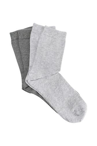 SCHIESSER 2er Pack Strümpfe grau