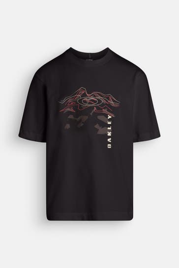 OAKLEY T-Shirt 'Mtn Ridge' schwarz
