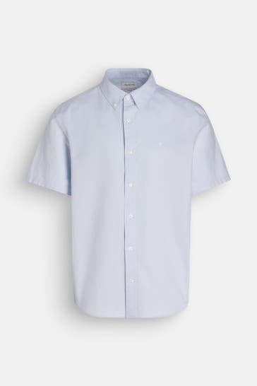 CALVIN KLEIN Kurzarmhemd 'Solid Oxford' Classic Fit