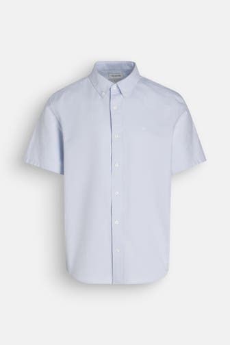 CALVIN KLEIN Kurzarmhemd 'Solid Oxford' Classic Fit