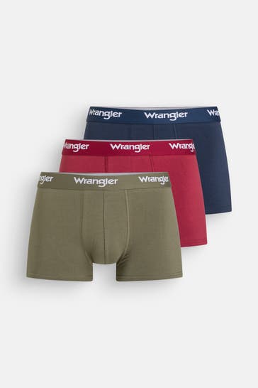 WRANGLER 3er-Pack Boxer Trunks 'Cadby' mehrdarbig