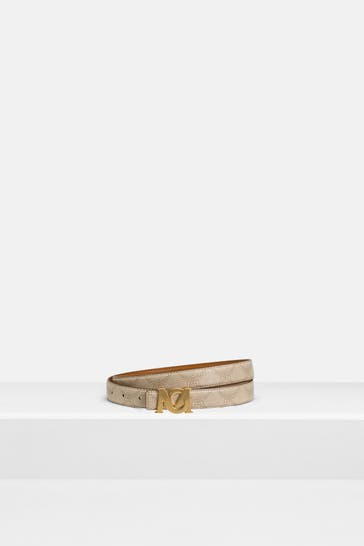 MCM Gürtel beige gemustert