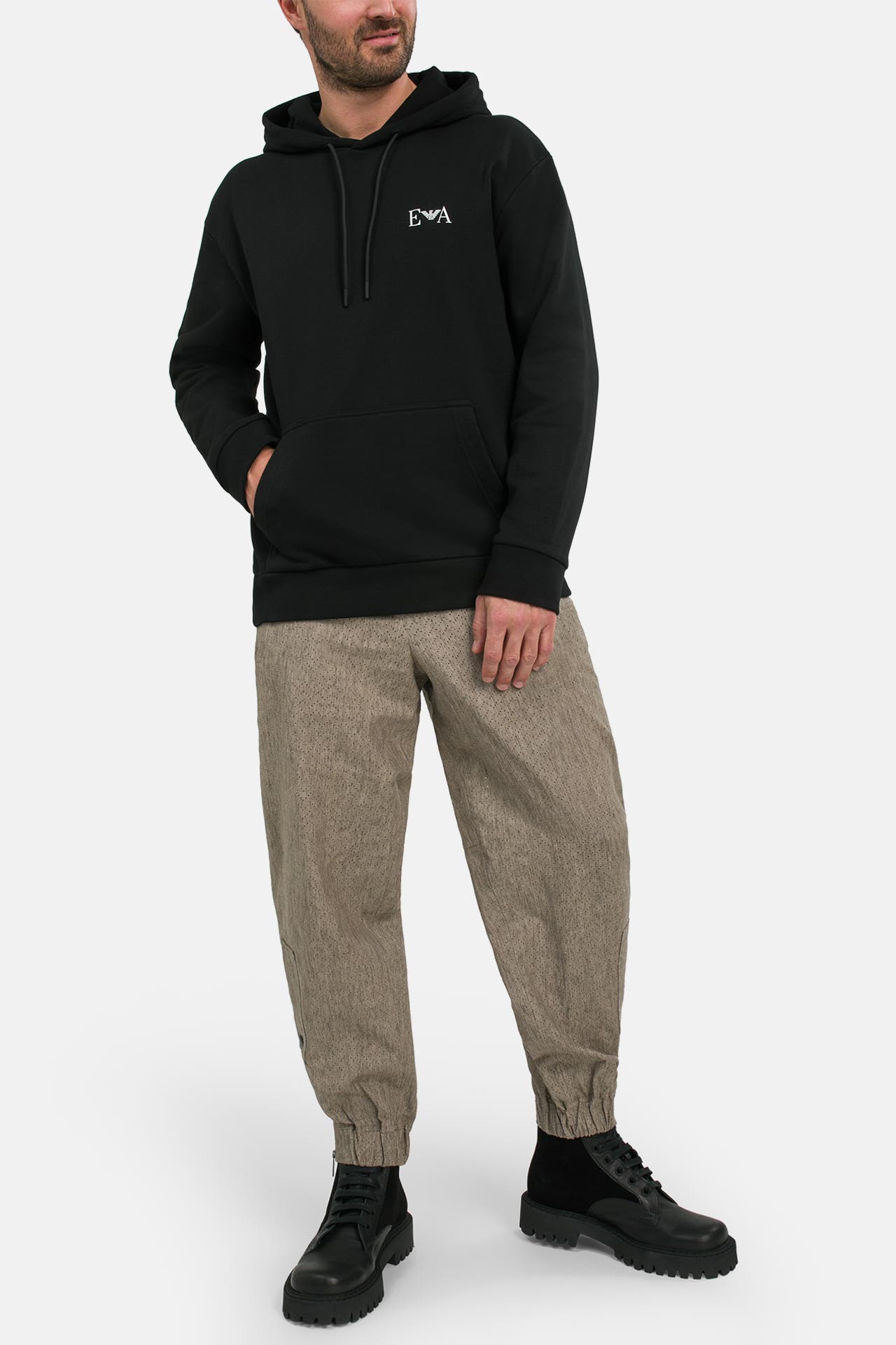 EMPORIO ARMANI Hoodie schwarz, Bild 1