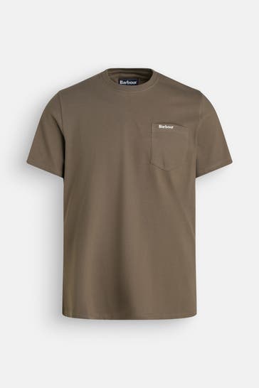 BARBOUR T-Shirt 'Langdon' braun