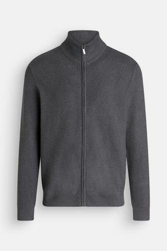 HECHTER Paris Strickjacke dunkelgrau