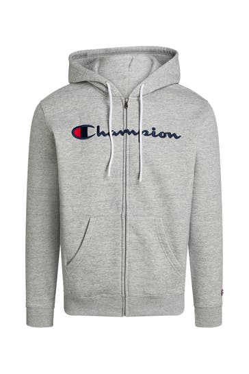 CHAMPION Sweatjacke grau meliert