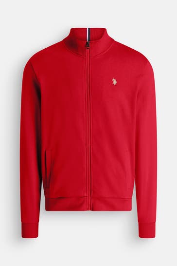 U.S. POLO ASSN. Sweatjacke rot