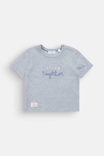 SANETTA T-Shirt taubenblau