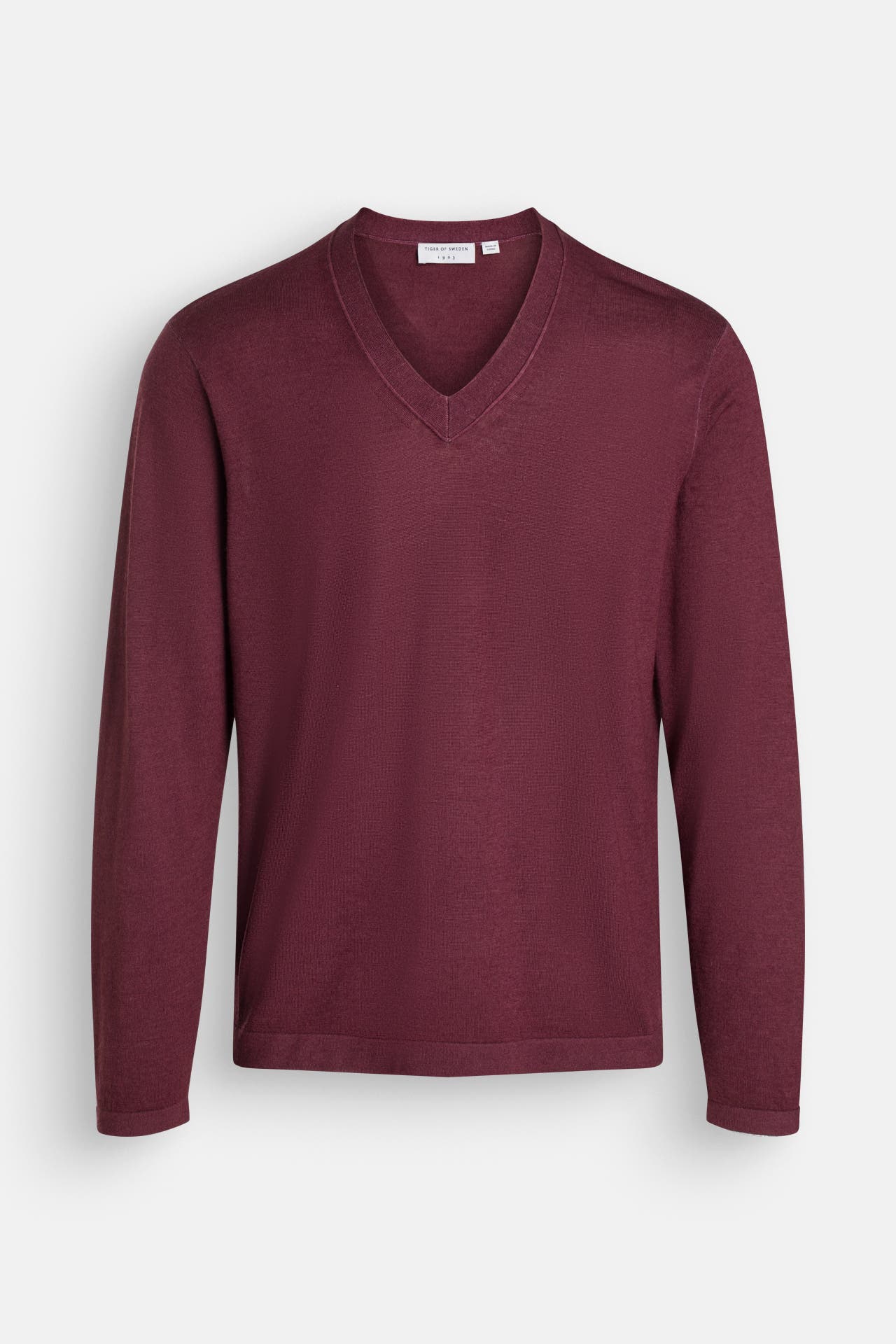 TIGER OF SWEDEN Strickpullover 'Finn' burgunder, Bild 1