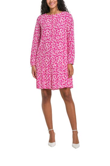 COMMA, Blusenkleid gemustert