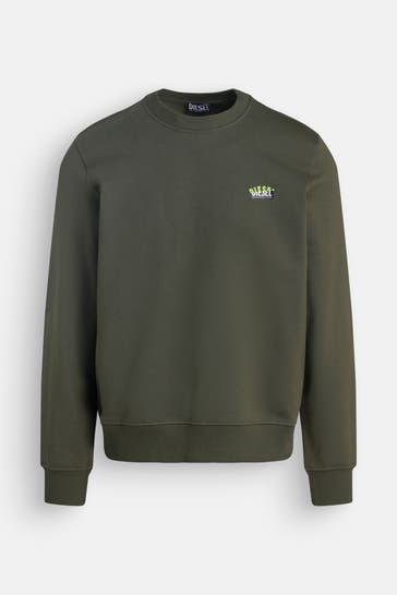 DIESEL Sweatshirt 'Ginn' dunkelgrün
