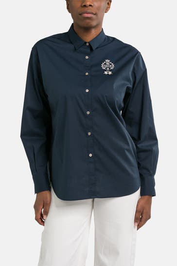 LA MARTINA Casual-Bluse 'Yarona' navy