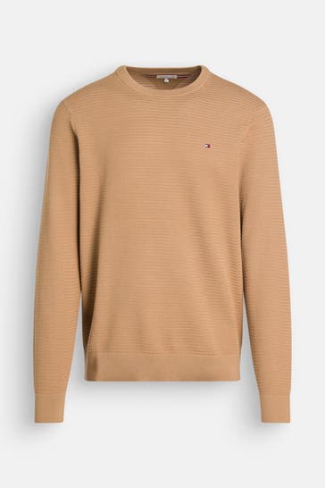TOMMY HILFIGER Strickpullover camel