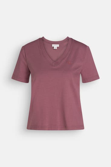 CALVIN KLEIN - T-Shirt dunkelrosa