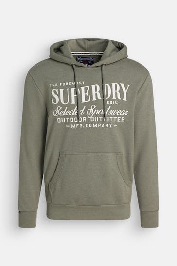 SUPERDRY Hoodie graugrün