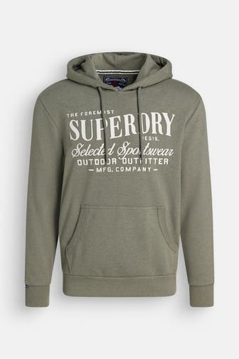 SUPERDRY Hoodie graugrün