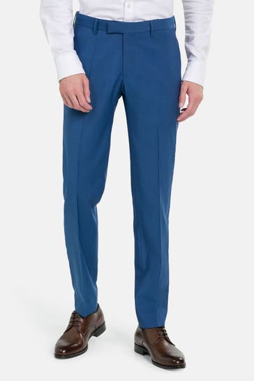 BALDESSARINI Wollstoffhose 'Massa' azurblau