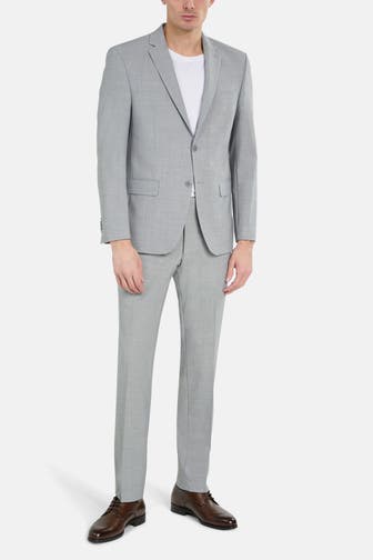 HECHTER Paris Wollmix-Anzug hellgrau