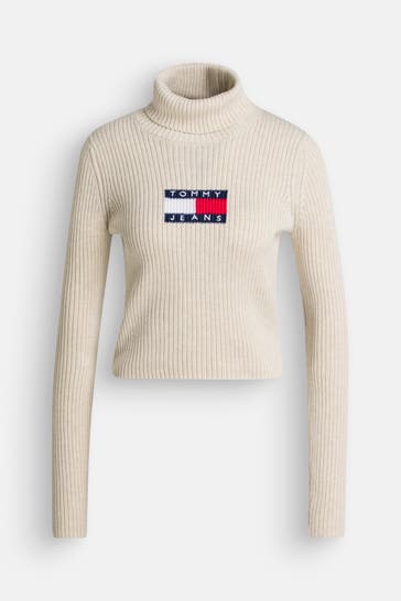 TOMMY HILFIGER Strickpullover beige