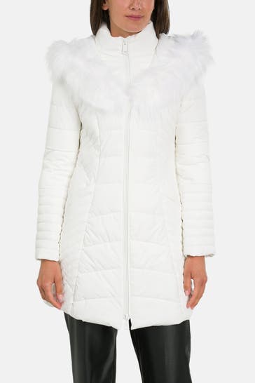 GUESS Steppjacke 'Oxana' weiß