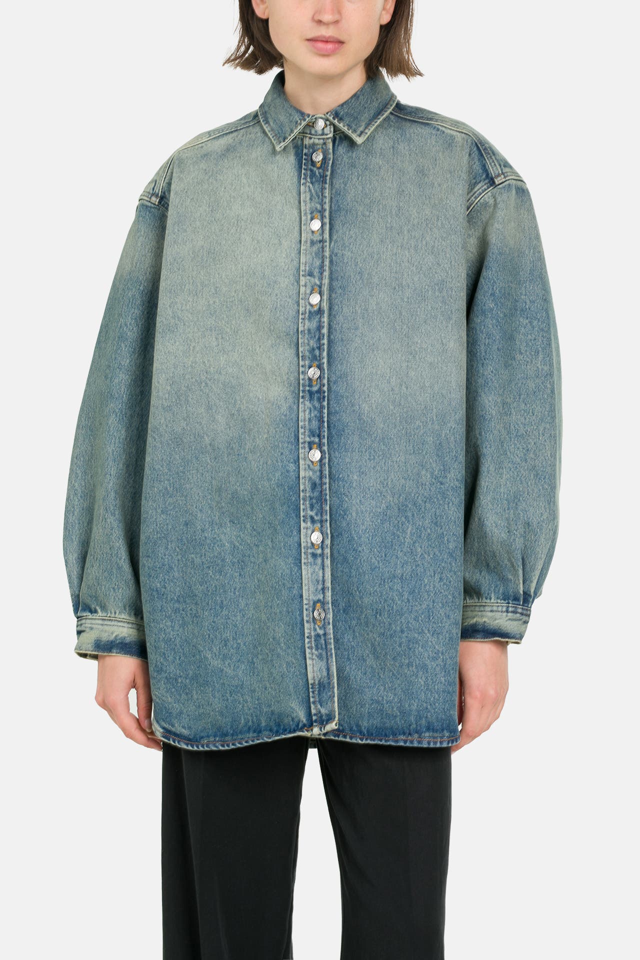 SAMSØE & SAMSØE Jeans-Overshirt 'Salea' blau, Bild 1