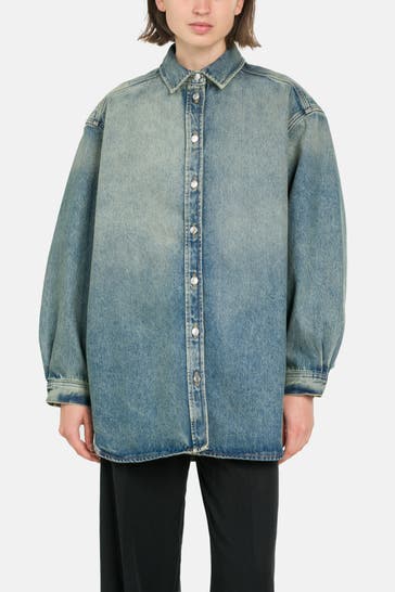 SAMSØE & SAMSØE Jeans-Overshirt 'Salea' blau